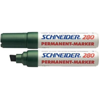 Schneider Permanentmarker 280, mit Keilspitze 4-12mm, grün