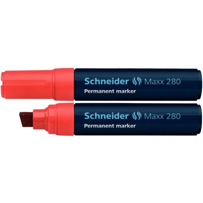 Schneider Permanentmarker 280, mit Keilspitze 4-12mm, rot