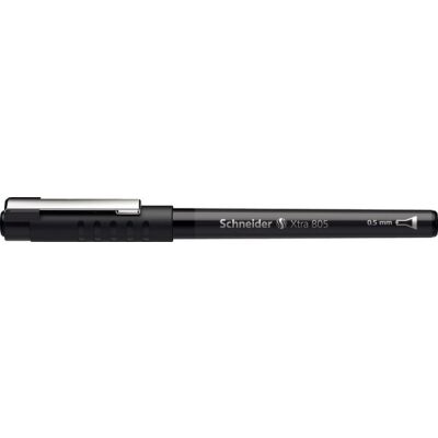 Tintenkugelschreiber XTRA 805 0,5mm, Röhrchenspitze, schwarz