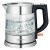 Wasserkocher WK3468, Glas-Edelstahl gebürstet schwarz, 1 L