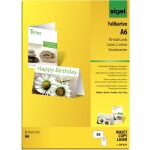 Faltkarten, weiß, zum Selbergestalten, A6 (A5), 185...