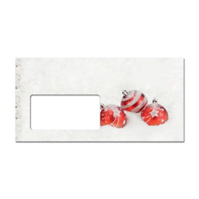 Weihnachts-Umschlag Winter Flair DL, Fenster, 90 g, gummiert