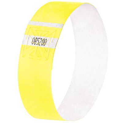 Eventbänder Super Soft fluoreszierend gelb 255x25 mm