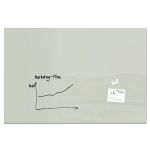 Glas-Whiteboard Artverum 1800 x 2000 mm, grau, inkl. zwei...