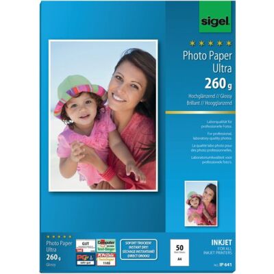 InkJet-Ultra-Photo-Papier A4 260g superweiß hochglänzend