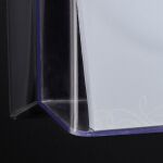 Wandprospekthalter glasklar Acryl 1 Fach A4quer, inkl....