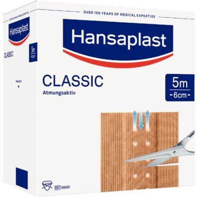 Hansaplast, starres Wundpflaster, hautfarbenes Viskosegewebe,