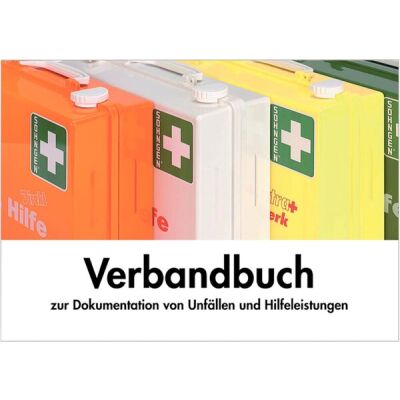 Verbandbuch A5 Unfall-Dokumentation mit vorgedruckten Spalten zur