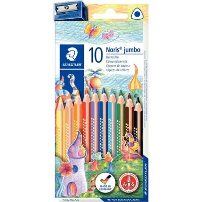 Staedtler Farbstiftetui Jumbo 10er Kartonetui + Spitzer gratis