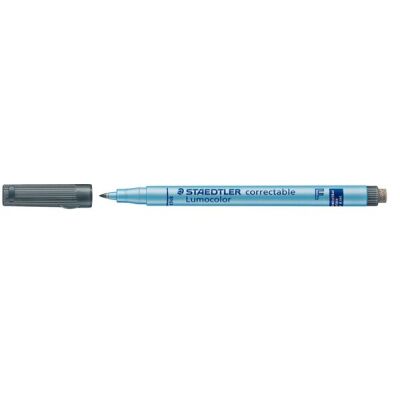 Folienstift Lumocolor correct F sw ca.0,6mm, wasserlösliche Tinte