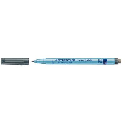 Folienstift Lumocolor correct M sw ca. 1,0mm, wasserlösliche Tinte