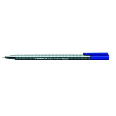 Ergonomischer triplus Fineliner, superfeine metallgef. Spitze, blau