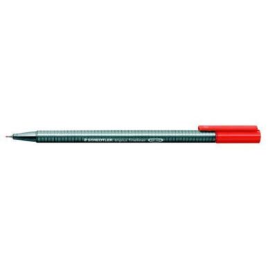 Ergonomischer triplus Fineliner superfeine metallgef. Spitze, rot