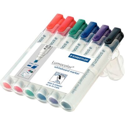 Whiteboard Marker Keilspitze 2-5 mm, sortiert