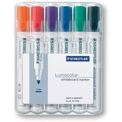 Whiteboard Marker Rundspitze ca. 2 mm, sortiert