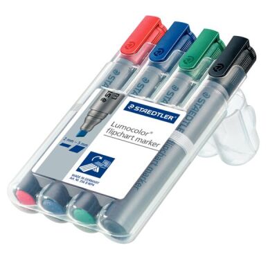 Lumocolor Flipchart marker mit Keilspitze 2-5mm