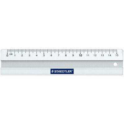Mars Aluminium Lineal 15cm Rutschfest