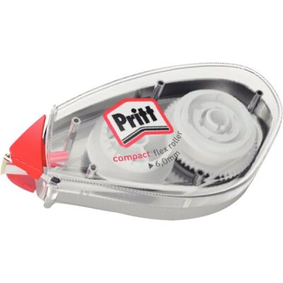 Pritt Korrekturroller Compact 10 m x 6 mm, Einweg, Blisterkarte