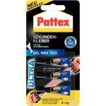 Sekundenkleber Pattex Ultra Gel Mini Trio, 3 x 1 g auf...