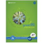 Green Collegeblock, A4, liniert, 80 Blatt, 90 g/qm,...