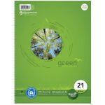 Green Collegeblock, A4, liniert, 80 Blatt, 70g/qm, LIN 21