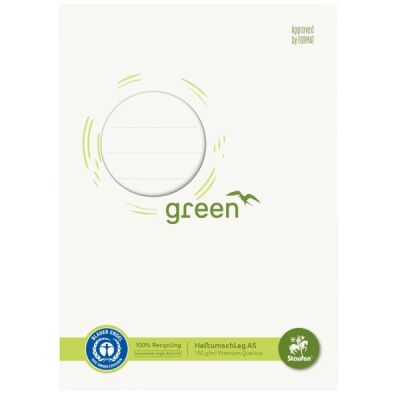 Heftschoner, DIN A5, Recycling Papier 150 g/qm, weiß