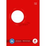 Heftschoner, DIN A5, Recycling Papier 150 g/qm, rot