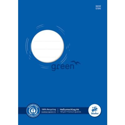 Heftschoner, DIN A4, Recycling Papier 150 g/qm, blau