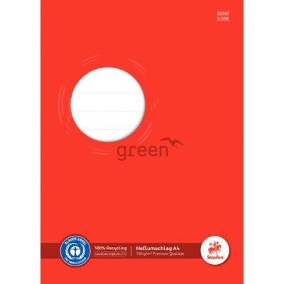 Heftschoner, DIN A4, Recycling Papier 150 g/qm, rot