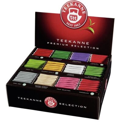 Gastro Premium Sortimentsbox, 12 Sorten, Kräuterteemischung, VE = 1 Box = 180 Teebeutel