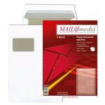 Versandtasche C4, Papprückwand, HK, mit Fenster, 120...