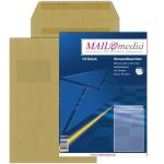 Versandtasche C4, mit Fenster, SK, 90 g/qm, braun