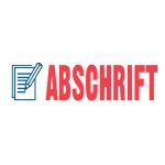 Stempel Printy Motiv/Text: Abschrift, Abdruck: blau/rot