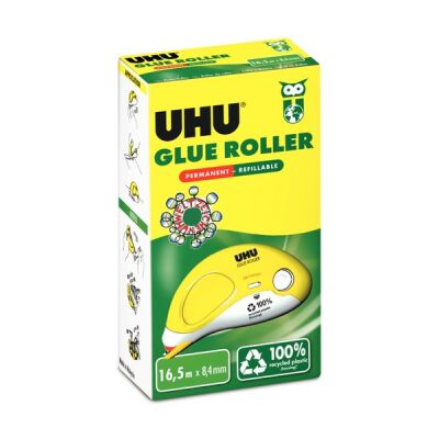 Kleberoller permanent, 8,4mm x 16,5m, nachfüllbar.
