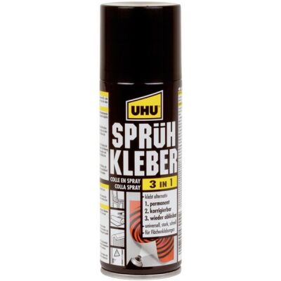 Sprühkleber 3 in 1 200ml, permanent, korrigierbar, wieder ablösbar