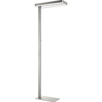 LIXUS LED-Stehleuchte, kombinierte Arbeitsplatz- und Raum-Beleuchtung, metallgrau, Höhe 195 cm