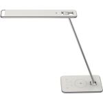 LED-Tischleuchte Jazz, USB- und Qi-Ladestation...