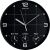 Quarz-Wanduhr "On Time", schwarz, Ø 30,5 cm, 4 verschiedene Zeitzonen