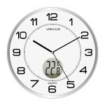 Analoge Wanduhr Tempus, silber, mit integriertem...