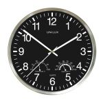 Wanduhr WETTY Ø30cm, grau, mit Thermo-und...
