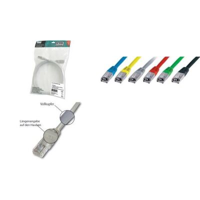 DIGITUS Patchkabel Premium, Kat. 5e , SF/UTP, 1,0 m, schwarz (11002729)