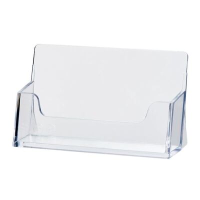 helit Visitenkarten-Aufsteller the helpdesk, glasklar (5170386)