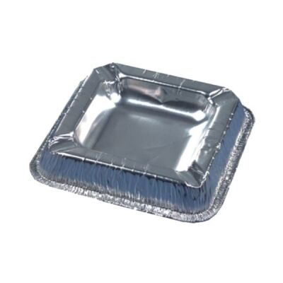 PAPSTAR Aluminium-Aschenbecher, qua dratisch, 10er (6414580)