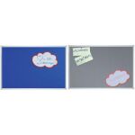 FRANKEN Textiltafel X-tra!Line, 600 x 450 mm, blau...