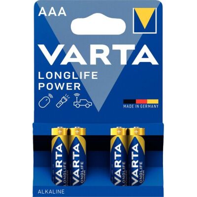 Batterie Micro Longlife Power, AAA 1,5V, Alkali-Mangan, VE = 1 Blister = 4 Batterien