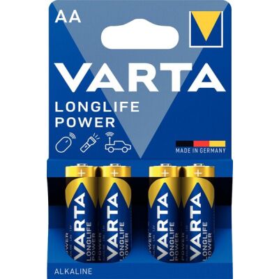 Batterie Mignon Longlife Power, AA, 1,5V, Alkali-Mangan, VE = 1 Blister = 4 Batterien