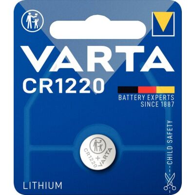 Professional Electronics Lithium-Knopfzelle, CR1220, 3,0V, 90mAh, VE = 1 Blister = 1 Knopfzelle