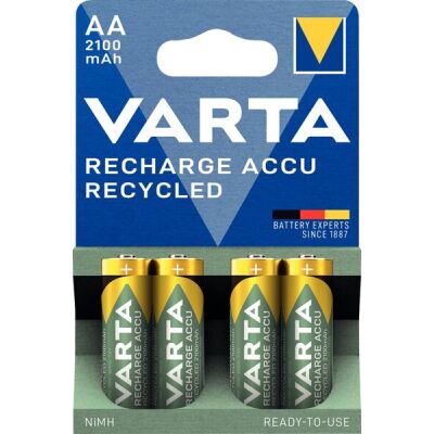 Akku Recycled, Mignon AA, HR06, 1.2 V, 4er Pack, VE = 1 Blister = 4 Stück