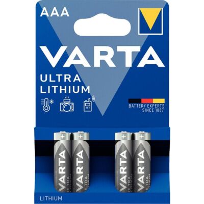 Batterie Lithium Micro AAA 4er Blister Packung