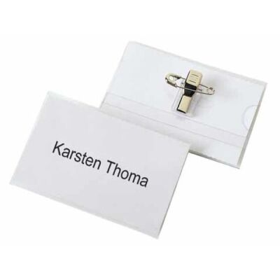 Namensschild, 90 x 57 mm, matt